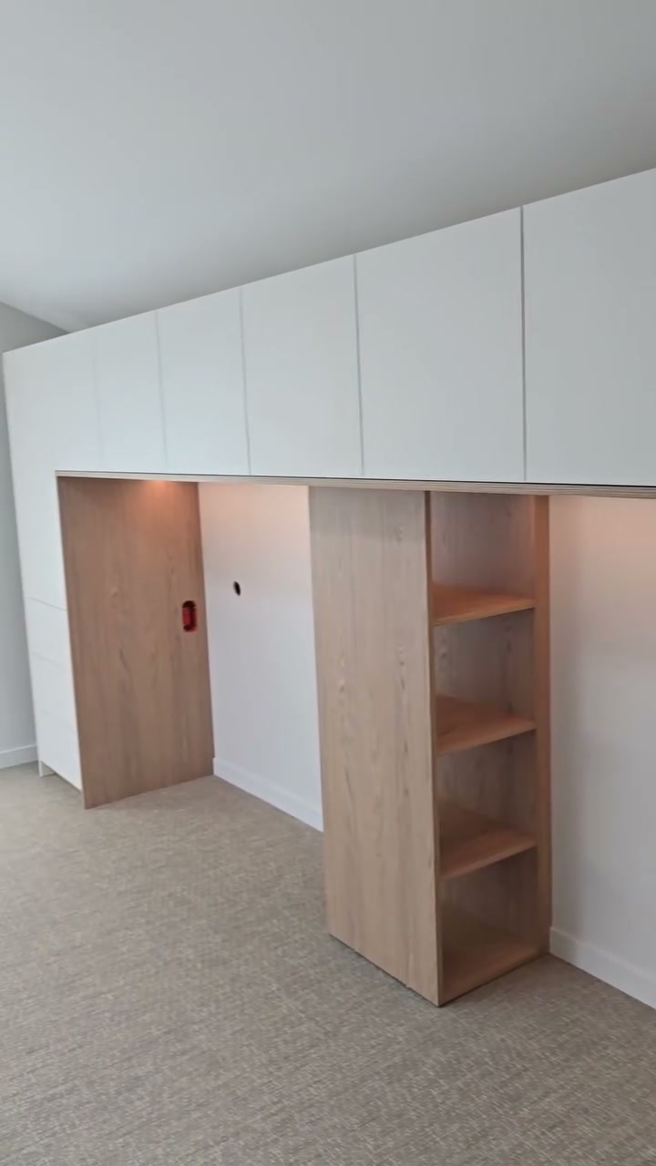 Lit pont double sur-mesure réalisé par Bastien De Almeida